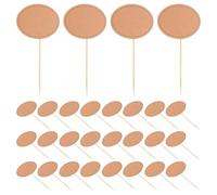 24 Pièces Marqueurs de Fromage en Bois et Papier | Étiquettes Alimentaires pour Buffet, Usage Traiteur et Vitrine, Identification Simple des Plats