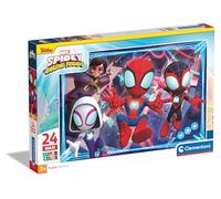 Clementoni Puzzle Spidey and His Amazing Friends 24 Maxi Pièces - Supercolor, Puzzle pour Enfants, Fabriqué en Italie, 28527