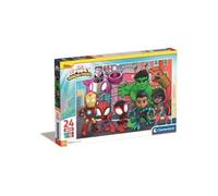 Clementoni Supercolor 24 pièces Maxi - Spidey et ses amis extraordinaires