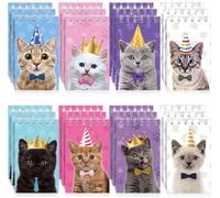 24 Pièces Mini Bloc-Notes Animal Chat Petit Carnet De Poche À Spirale Chat Mignon Petit Cahier À Spirale De Mémo De Chat Animal De Compagnie Pour Faveurs De Fête D'anniversaire École Bureau