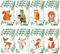 24 Pièces Mini Blocs-Notes Créatures Des Bois,Faveurs De Fête D'animaux De Forêt Carnets Minuscules En Spirale Remplisseurs De Sacs Cadeaux De Pinata Prix De Récompense Salle De Classe