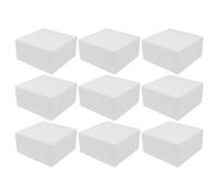 24 Pièces Moule à Gâteau en Écume Blanc, Bloc Carré