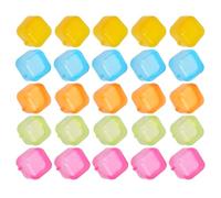 24 Pièces Moules à Glaçons en Plastique pour Réutilisables | Cube Modèle pour Cocktails et Bar, Portable, Facile à Nettoyer, Ne Bascule Pas au Congélateur