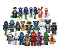 24 pièces Ninjago Lego Mini figurines maître blocs de construction jouets Collection affichage jouet