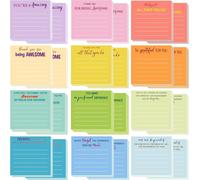 24 Pièces Notes Autocollantes,720 Feuilles Couleur Notes Adhésives,Notes Autocollantes Colorées Avec Lignes,Feuilles Notes Autocollantes Pour Book Etudiants Lecture Bureau