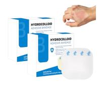 24 Pièces Pansement Hydrocolloïde 5x5cm Pansements Hydrocolloïdes, Bande Hydrocolloïde Doux Et Respectueux De La Peau Favorise La Cicatrisation Convient Aux Ampoules Écorchures Coupures Mineures