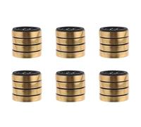 24 Pièces Pieds Amplificateur en Plastique, de Châssis | Coussinets de Base Or, Structure Mousse, Charge Élevée, Antidérapants, pour Appareil et Instrumentation