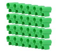 24 Pièces Pinces de Serre, Filet de Couverture de Rangée à Tête Unique Clips de Cerceau de Tunnel de Support de Plante Piquets de Jardin Clip de Tige de Filet D'ombrage pour Serres(19mm)