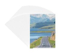 24 Pièces Pochette Coin Transparente A4, Dossiers En Plastique Transparent A4, Pochette Dossier Transparente Fourniture per Documents De Réception, Préparation Des épreuves, Documents De Révision