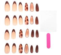 24 Pièces Pointe D’ongles Amande Courte F-782 en Plastique