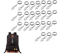 24 PièCes Porte-CléS Note de Musique Porte-CléS En MéTal Petits Pendentifs de Musique Signe éCole Poing Jour Cadeau Salle de Classe Cadeau pour éTudiants Sac à Main Entreprise Cadeaux Accessoires