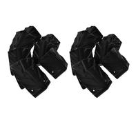 24 Pièces Protection D'angle pour Haut-parleurs en Plastique Noir | Coins D'enceinte et D'amplificateur, Résistance aux Chocs, Ajustement, Lot de Protections Flexibles