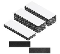 24 Pièces Scratch Autocollant Double Face,100mm×30mm Nylon Matériel Noir Puissante Scratch Double Face,Réutilisables Avec Dos Adhésif Puissant pour La Maison,Le Bureau,L'école et L'salle De Sport