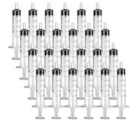 24 Pièces Seringue, Plastique Seringue, 5ml Seringues D'alimentation, pour Utilisation Laboratoire, Arrosage des Plantes, Industrielles