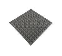 24 pièces Studio mousse acoustique éponge pyramide insonorisation isolation phonique haute densité panneaux muraux d'insonorisation Pour l'atténuation du son(Grey,Normal Density)