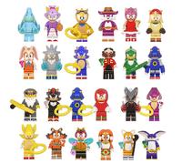 24 Pièces Super sonique Super Sonic Minifigures Amy Rose Ray Storm Shadow Action Figures Building blocks toys
