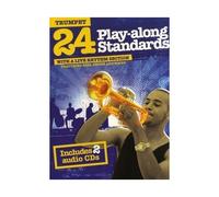 Music Sales Limited – 24 Play-Along Standards With A Live Rhythm Section – Trompette – Livre + 2 CD