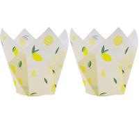 24 PME Caissettes à muffins en forme de tulipe, Citrons (Lot de 2)
