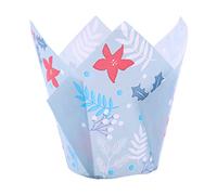 24 PME Caissettes à muffins en forme de tulipe, Fleurs festives
