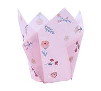 24 PME Caissettes à muffins en forme de tulipe, Fleurs isolées