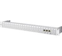 BTR E-DAT modul Patchfeld 24x8, Cat.6, lightgrey RAL 7035, 1HE (Patchpanel)