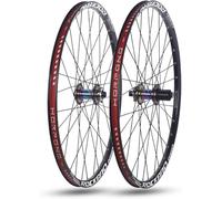 24 Pouces/26 Pouces/27,5 Pouces/29 Pouces Jeu De Roues De VTT Jantes En Aluminium Double Couche Axe De Roue Avant Et Arrière 32H Moyeux De Frein À Disque Pour Cassette 7-11 Vitesses,Colourful,27.5inch