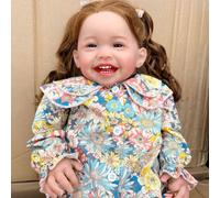 24 pouces reborn baby poupées souriantes filles à la recherche réelle