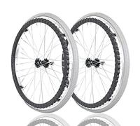 24 Pouces Roues Arrieres De Fauteuil Roulant 2-Pack, Facile À Installer Roue De Remplacement Pour Fauteuil Roulant, Antidérapant Résistantes À L'usure Solide Pneu Fauteuil Roulant Roues ( Color : Grey