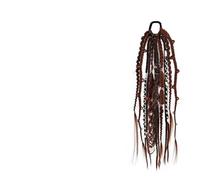 24 pouces synthétique Boho redoute queue de cheval pince en tresse avec coquille perles charme Extensions cheveux for les femmes(Z)