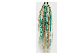 24 pouces synthétique Boho redoute queue de cheval pince en tresse avec coquille perles charme Extensions cheveux for les femmes(L)