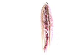 24 pouces synthétique Boho redoute queue de cheval pince en tresse avec coquille perles charme Extensions cheveux for les femmes(F)