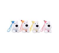 24.Se Porte-clés en peluche chien en polaire - 11 cm - 20 modèles (style aléatoire) - XLP00861