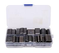 24 Shape Style One Hole Hollow Punch Cutter Set Professional Grade High Carbon Steel Leather Craft Tools for DIY Enthusiasts and Leatherworkers 24 Pieces in Transparent Storage Box