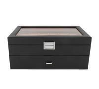 24 Slots Watch Box Boîte en Fibre de Carbone Watch avec Une Montre Intérieure en Cuir PU Drawe pour Hommes W61b Vous Trouvez Une Montre A et 24 Slots BoxDrawe Organizerwatch Display (W61C)
