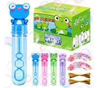 24 Soap Bubbles for Children,30ml Magic Wands for Kids,Wedding Soap Bubbles with Frog Handle with 24 Cards for Birthday,Wedding,Party