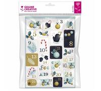 24 stickers Calendrier de l' Avent - Chic