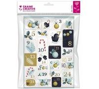 24 stickers Calendrier de l' Avent - Chic Multicolore G