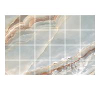 24 stickers carrelages marbre gris de gran canaria