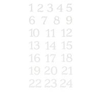 24 Stickers Chiffres Floques