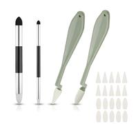 24 Stylos Éponge à Mélanger, Crayon Mélangeur Double Tête avec Tête en Éponge Grattoirs à Croquis Estompe Lavable Éponge à Frotter pour Mettre en Évidence les Détails de l'Ombre