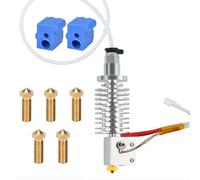 24 V 45 W V5 J-Head Volcano Hotend haut débit, 2 chaussettes en silicone 300 ℃ + 5 buses 0,4 mm compatibles avec les pièces d'imprimante 3D ANYCUBIC Vyper/Kobra Max/Kobra Plus (extrémité chaude)