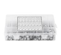 24 valeurs assorties 400pcs SMD kit assortiment de condensateur électrolytique en aluminium avec la boîte de stockage, condensateurs miniatures de 1uF - 1000uF 6.3V ~ 50V Condensateurs électrolytiques