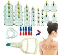 24 ventouses Biomagnétiques Thérapie traditionnelle chinoise Ventouses Set Ménage Sortez Kit Ventouses Sous Vide/Massage Chinois Ventouses Médicales Set Aspiration Acupuncture (1)
