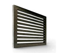 24 x 16 x 1 cm - Grille en Fonte pour Collecte des Cendres | Convient pour cheminées et poêles | Résistante | Design Moderne | 100% Fonte de qualité Lunaway