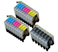 24 x Cartouche d'encre compatible Brother LC1220, LC1240 pour imprimantes MFC-J6510DW, DCP-J525W, DCP-J725DW, DCP-J925DW, MFC-J430W, MFC-J5910DW, MFC-J625DW, MFC-J6710DW, MFC-J6910DW, MFC-J825DW. L