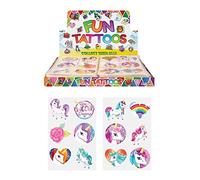 24 x filles Licorne tattoo temporaire pour enfants contenu pochette fête anniversaire