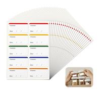240 Étiquettes de Congélation Faciles à Décoller, Etiquettes Autocollantes Bocaux, Etiquette Congelation Réutilisables, pour Pots et Contenants (60 X 30mm)