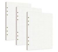 240 Feuilles A5 Recharge Papier 6 Trous Papiers de Recharges A5 en Pointillés Vierge Feuillets Mobiles pour Carnets Planning Journal Cahier Agenda