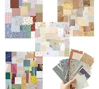 240 Feuilles Papier Décoratif Scrapbooking, Papier Motifs Romantique Fleurs Vintage Album Scrapbook Cartes Papier d'arrière, à bricolage ou décor, imprimé d’un seul côté, 54-110mm