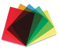 240 Microns Coloré & Transparent A4 Transparent Feuilles D'Acétate - Rouge